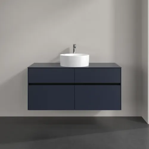 Bild von VILLEROY BOCH Collaro Waschbeckenunterschrank, 4 Auszüge, 1200 x 548 x 500 mm, Marine Blue / Marine Blue #C04100VQ