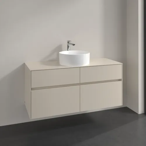 Bild von VILLEROY BOCH Collaro Waschbeckenunterschrank, 4 Auszüge, 1200 x 548 x 500 mm, Cashmere Grey / Cashmere Grey #C04100VN
