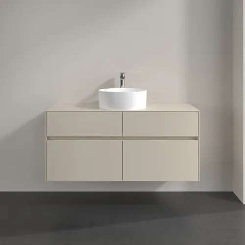 Bild von VILLEROY BOCH Collaro Waschbeckenunterschrank, 4 Auszüge, 1200 x 548 x 500 mm, Cashmere Grey / Cashmere Grey #C04100VN