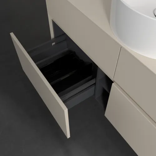 Bild von VILLEROY BOCH Collaro Waschbeckenunterschrank, 4 Auszüge, 1200 x 548 x 500 mm, Cashmere Grey / Cashmere Grey #C04100VN