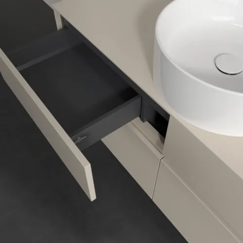 Bild von VILLEROY BOCH Collaro Waschbeckenunterschrank, 4 Auszüge, 1200 x 548 x 500 mm, Cashmere Grey / Cashmere Grey #C04100VN