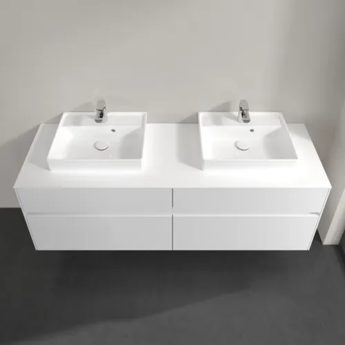 Bild von VILLEROY BOCH Collaro Waschbeckenunterschrank, 4 Auszüge, 1600 x 548 x 500 mm, Glossy White / Glossy White #C02100DH