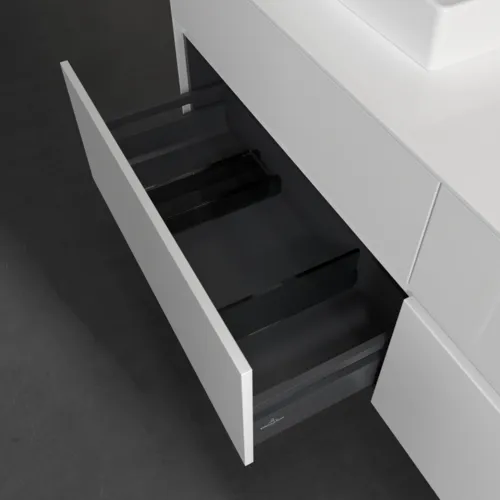 Bild von VILLEROY BOCH Collaro Waschbeckenunterschrank, 4 Auszüge, 1600 x 548 x 500 mm, Glossy White / Glossy White #C02100DH