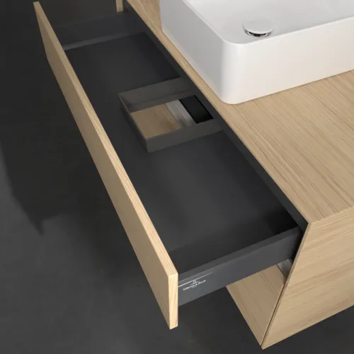 Bild von VILLEROY BOCH Collaro Waschbeckenunterschrank, mit Beleuchtung, 2 Auszüge, 1000 x 548 x 500 mm, Nordic Oak / Nordic Oak #C038B0VJ