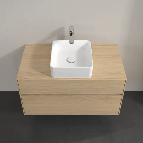 Bild von VILLEROY BOCH Collaro Waschbeckenunterschrank, mit Beleuchtung, 2 Auszüge, 1000 x 548 x 500 mm, Nordic Oak / Nordic Oak #C038B0VJ