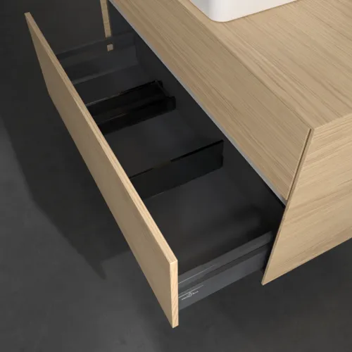 Bild von VILLEROY BOCH Collaro Waschbeckenunterschrank, mit Beleuchtung, 2 Auszüge, 1000 x 548 x 500 mm, Nordic Oak / Nordic Oak #C038B0VJ