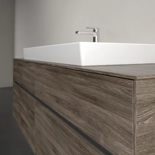Bild von VILLEROY BOCH Collaro Waschbeckenunterschrank, 4 Auszüge, 1600 x 548 x 500 mm, Stone Oak #C03100RK