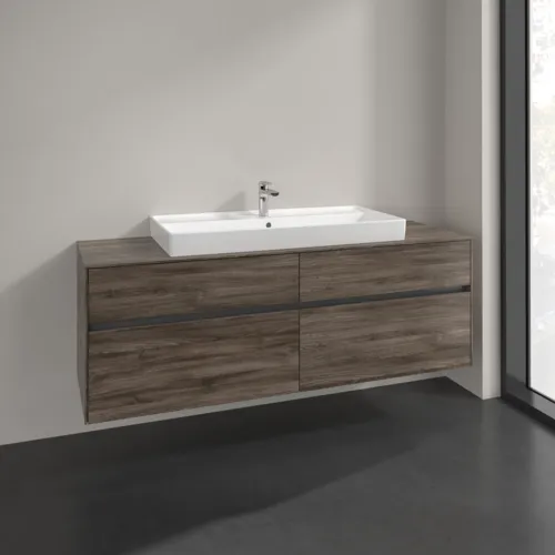 Bild von VILLEROY BOCH Collaro Waschbeckenunterschrank, 4 Auszüge, 1600 x 548 x 500 mm, Stone Oak #C03100RK