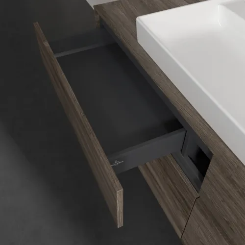 Bild von VILLEROY BOCH Collaro Waschbeckenunterschrank, 4 Auszüge, 1600 x 548 x 500 mm, Stone Oak #C03100RK