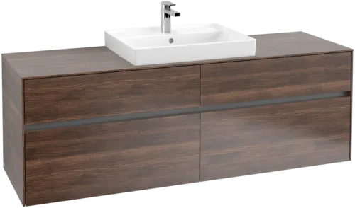Picture of VILLEROY BOCH Collaro Vanity unit, with lighting, 4 pull-out compartments, 1600 x 548 x 500 mm, Arizona Oak / Arizona Oak #C025B0VH