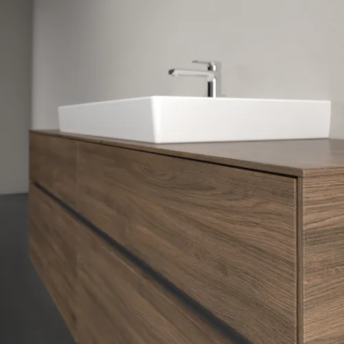 Bild von VILLEROY BOCH Collaro Waschbeckenunterschrank, 4 Auszüge, 1600 x 548 x 500 mm, Arizona Oak / Arizona Oak #C02800VH
