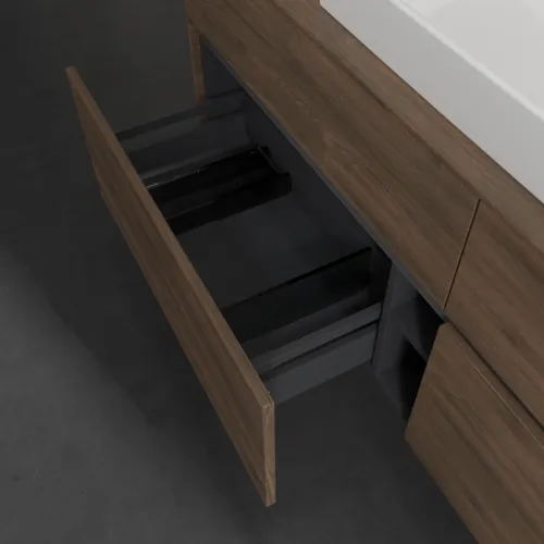 Bild von VILLEROY BOCH Collaro Waschbeckenunterschrank, 4 Auszüge, 1600 x 548 x 500 mm, Arizona Oak / Arizona Oak #C02800VH