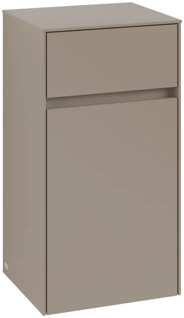 εικόνα του VILLEROY BOCH Collaro Side cabinet, 1 door, 1 drawer, 404 x 748 x 349 mm, Taupe / Taupe #C03200VM