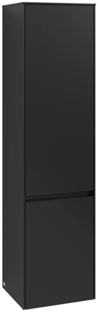 εικόνα του VILLEROY BOCH Collaro Tall cabinet, 2 doors, 404 x 1538 x 349 mm, Volcano Black / Volcano Black #C03301VL
