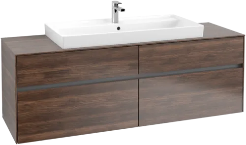 Picture of VILLEROY BOCH Collaro Vanity unit, with lighting, 4 pull-out compartments, 1600 x 548 x 500 mm, Arizona Oak / Arizona Oak #C031B0VH