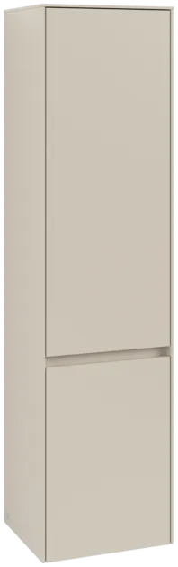εικόνα του VILLEROY BOCH Collaro Tall cabinet, 2 doors, 404 x 1538 x 349 mm, Cashmere Grey / Cashmere Grey #C03301VN