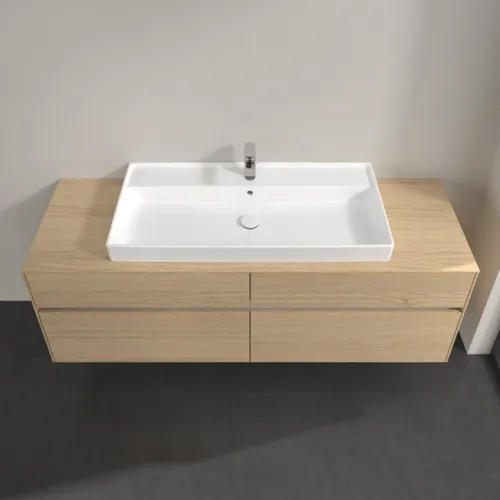 Bild von VILLEROY BOCH Collaro Waschbeckenunterschrank, mit Beleuchtung, 4 Auszüge, 1600 x 548 x 500 mm, Nordic Oak / Nordic Oak #C031B0VJ