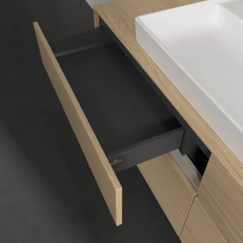 Bild von VILLEROY BOCH Collaro Waschbeckenunterschrank, mit Beleuchtung, 4 Auszüge, 1600 x 548 x 500 mm, Nordic Oak / Nordic Oak #C031B0VJ