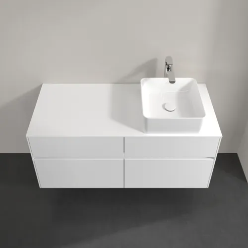 VILLEROY BOCH Collaro Waschbeckenunterschrank, 4 Auszüge, 1200 x 548 x 500 mm, Glossy White / Glossy White #C04300DH, Bild 4
