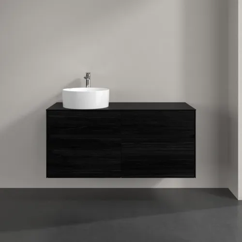 VILLEROY BOCH Collaro Waschbeckenunterschrank, 4 Auszüge, 1200 x 548 x 500 mm, Black Oak / Black Oak #C04200AB, Bild 3