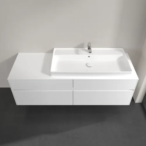VILLEROY BOCH Collaro Waschbeckenunterschrank, 4 Auszüge, 1600 x 548 x 500 mm, White Matt / White Matt #C03000MS, Bild 4