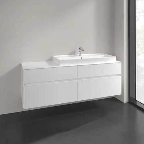 VILLEROY BOCH Collaro Waschbeckenunterschrank, 4 Auszüge, 1600 x 548 x 500 mm, White Matt / White Matt #C03000MS, Bild 2