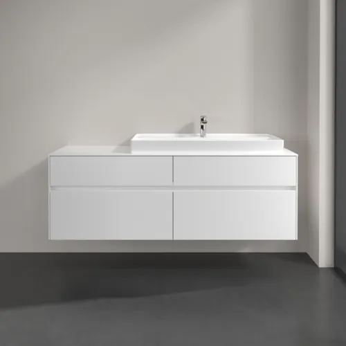 VILLEROY BOCH Collaro Waschbeckenunterschrank, 4 Auszüge, 1600 x 548 x 500 mm, White Matt / White Matt #C03000MS, Bild 3