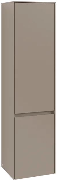 Obrázek VILLEROY BOCH Vysoká skříň Collaro, 2 dveře, 404 x 1538 x 349 mm, taupe / taupe #C03300VM