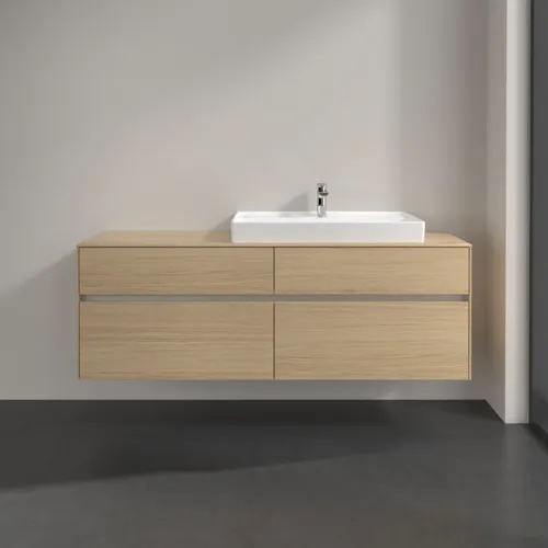 Bild von VILLEROY BOCH Collaro Waschbeckenunterschrank, 4 Auszüge, 1600 x 548 x 500 mm, Nordic Oak / Nordic Oak #C02700VJ