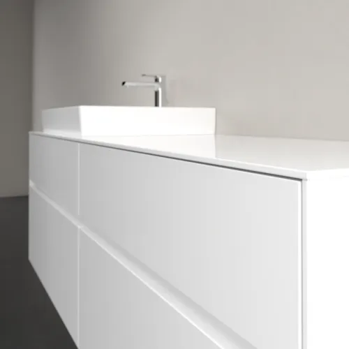 Bild von VILLEROY BOCH Collaro Waschbeckenunterschrank, 4 Auszüge, 1600 x 548 x 500 mm, Glossy White / Glossy White #C02200DH
