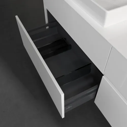 Bild von VILLEROY BOCH Collaro Waschbeckenunterschrank, 4 Auszüge, 1600 x 548 x 500 mm, Glossy White / Glossy White #C02200DH