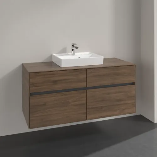 Bild von VILLEROY BOCH Collaro Waschbeckenunterschrank, 4 Auszüge, 1200 x 548 x 500 mm, Arizona Oak / Arizona Oak #C07000VH