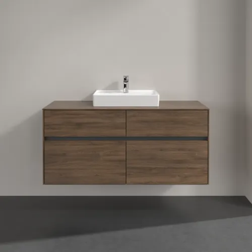 Bild von VILLEROY BOCH Collaro Waschbeckenunterschrank, 4 Auszüge, 1200 x 548 x 500 mm, Arizona Oak / Arizona Oak #C07000VH