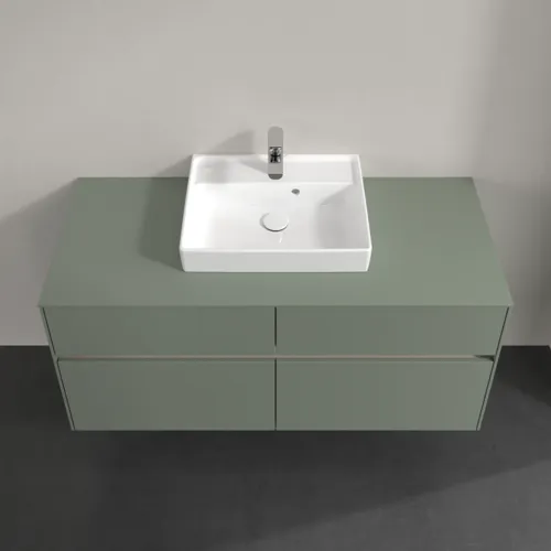 Bild von VILLEROY BOCH Collaro Waschbeckenunterschrank, mit Beleuchtung, 4 Auszüge, 1200 x 548 x 500 mm, Soft Green / Soft Green #C070B0AF