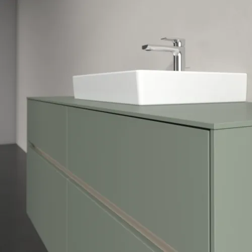 Bild von VILLEROY BOCH Collaro Waschbeckenunterschrank, mit Beleuchtung, 4 Auszüge, 1200 x 548 x 500 mm, Soft Green / Soft Green #C070B0AF