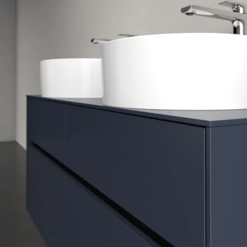 Bild von VILLEROY BOCH Collaro Waschbeckenunterschrank, mit Beleuchtung, 4 Auszüge, 1200 x 548 x 500 mm, Marine Blue / Marine Blue #C044B0VQ