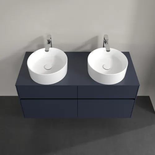 Bild von VILLEROY BOCH Collaro Waschbeckenunterschrank, mit Beleuchtung, 4 Auszüge, 1200 x 548 x 500 mm, Marine Blue / Marine Blue #C044B0VQ