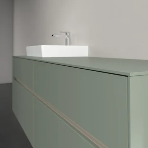 Bild von VILLEROY BOCH Collaro Waschbeckenunterschrank, mit Beleuchtung, 4 Auszüge, 1600 x 548 x 500 mm, Soft Green / Soft Green #C078B0AF