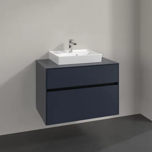 VILLEROY BOCH Collaro Waschbeckenunterschrank, 2 Auszüge, 800 x 548 x 500 mm, Marine Blue / Marine Blue #C06900VQ, Bild 2