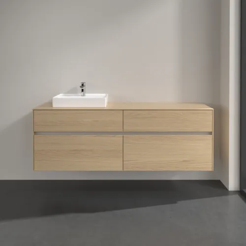 Bild von VILLEROY BOCH Collaro Waschbeckenunterschrank, 4 Auszüge, 1600 x 548 x 500 mm, Nordic Oak / Nordic Oak #C07800VJ