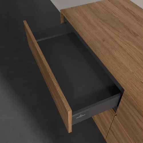 Bild von VILLEROY BOCH Collaro Waschbeckenunterschrank, mit Beleuchtung, 4 Auszüge, 1400 x 548 x 500 mm, Kansas Oak #C075B0RH