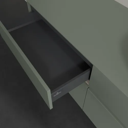 Bild von VILLEROY BOCH Collaro Waschbeckenunterschrank, mit Beleuchtung, 4 Auszüge, 1400 x 548 x 500 mm, Soft Green / Soft Green #C047B0AF