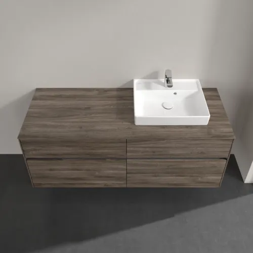Bild von VILLEROY BOCH Collaro Waschbeckenunterschrank, mit Beleuchtung, 4 Auszüge, 1400 x 548 x 500 mm, Stone Oak #C075B0RK