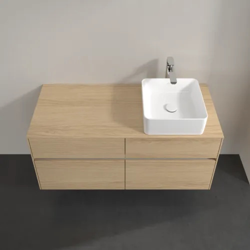 VILLEROY BOCH Collaro Waschbeckenunterschrank, mit Beleuchtung, 4 Auszüge, 1200 x 548 x 500 mm, Nordic Oak / Nordic Oak #C043B0VJ, Bild 4