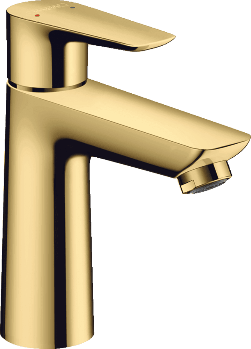 Зображення з  HANSGROHE Talis E Single lever basin mixer 110 without waste set #71712990 - Polished Gold Optic