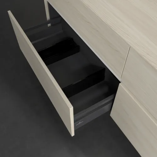 VILLEROY BOCH Collaro Waschbeckenunterschrank, 4 Auszüge, 1600 x 548 x 500 mm, White Oak / White Oak #C05100AA, Bild 6