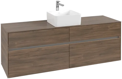 Picture of VILLEROY BOCH Collaro Vanity unit, with lighting, 4 pull-out compartments, 1600 x 548 x 500 mm, Arizona Oak / Arizona Oak #C049B0VH
