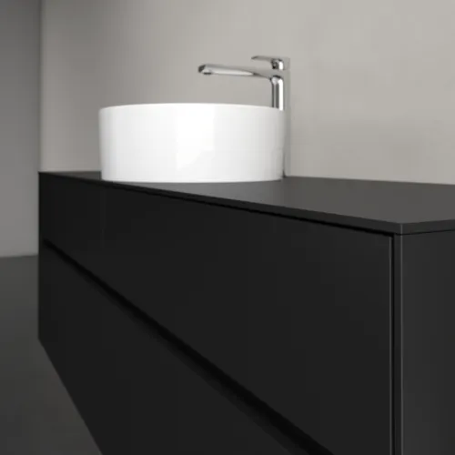 Bild von VILLEROY BOCH Collaro Waschbeckenunterschrank, mit Beleuchtung, 4 Auszüge, 1600 x 548 x 500 mm, Volcano Black / Volcano Black #C049B0VL