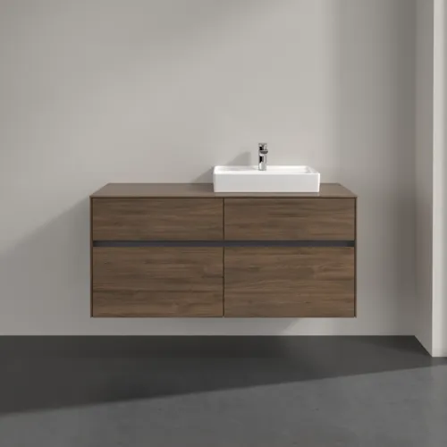 Bild von VILLEROY BOCH Collaro Waschbeckenunterschrank, 4 Auszüge, 1200 x 548 x 500 mm, Arizona Oak / Arizona Oak #C07200VH