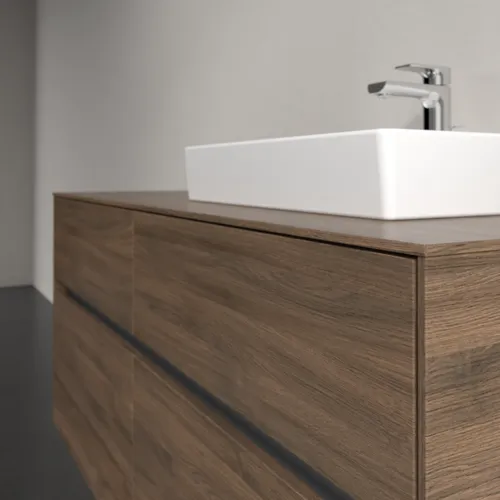Bild von VILLEROY BOCH Collaro Waschbeckenunterschrank, 4 Auszüge, 1200 x 548 x 500 mm, Arizona Oak / Arizona Oak #C07200VH